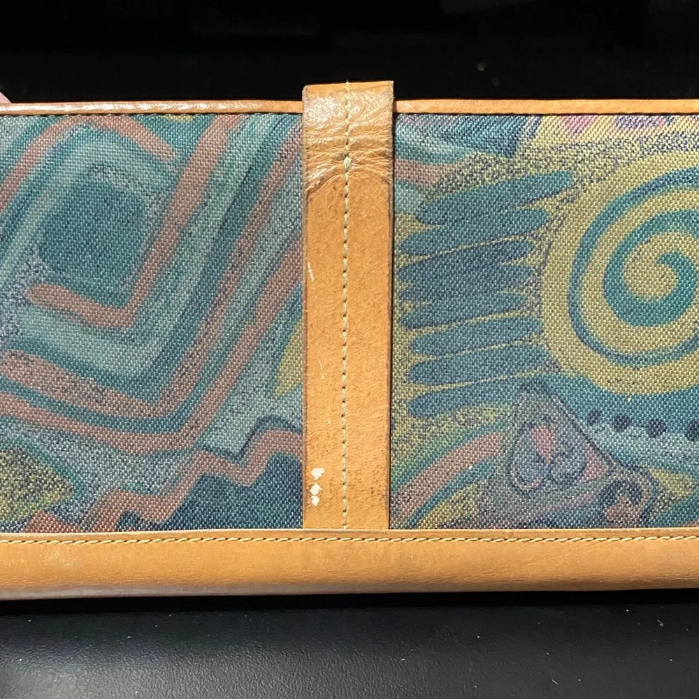Vintage Vincent Van Gogh Tan and Multicolor Wallet